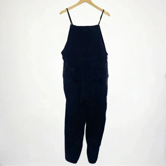 Fat Face Black Ellis Tencel Dungaree Jumpsuit Overalls Size 10 - Picture 2 of 8